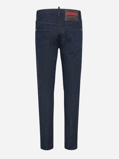 Outlet online Dsquared2 Hombre Jeans Slim Cool Guy color Azul Denim Oscuro sku 522-002820 01 - Foto 2