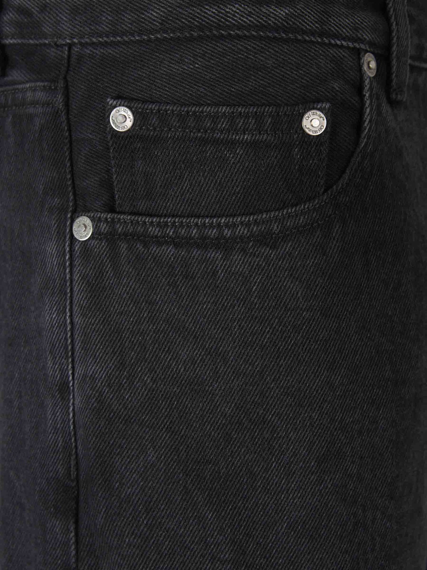 Off-White Hombre Barcelona Jeans Anchos Logo color Negro sku 522-002844 01 - Foto 3