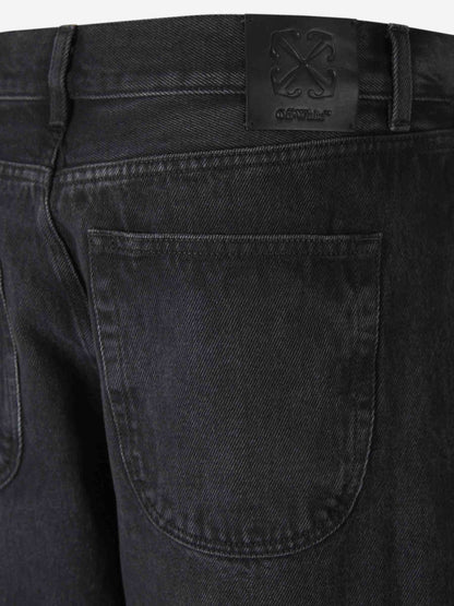 Off-White Hombre Barcelona Jeans Anchos Logo color Negro sku 522-002844 01 - Foto 4