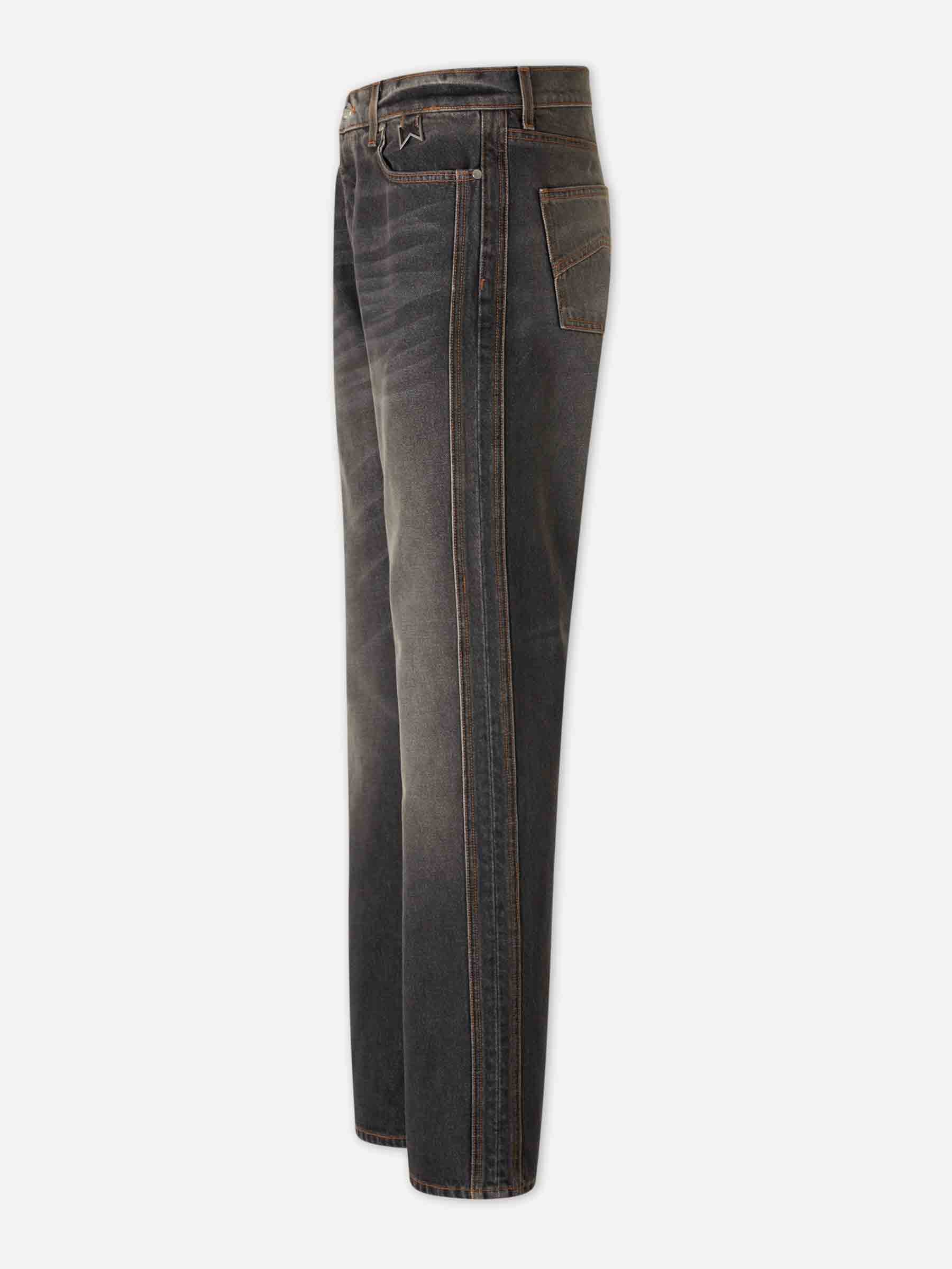 Outlet online Rhude Hombre Jeans Slim Traxedo color Negro sku 522-002847 01 - Foto 2