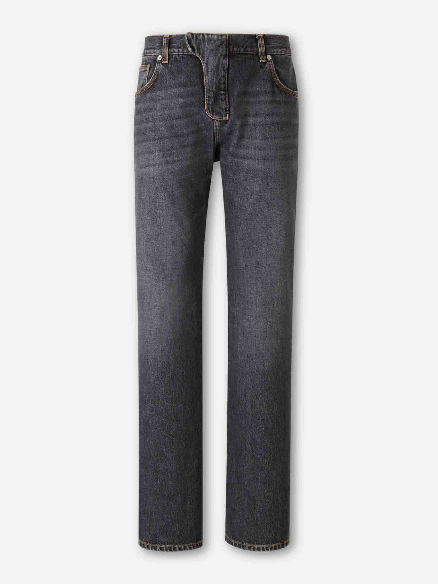 Outlet online Balmain Hombre Jeans Rectos Algodón color Gris Antracita sku 522-002869 01 - Foto 1