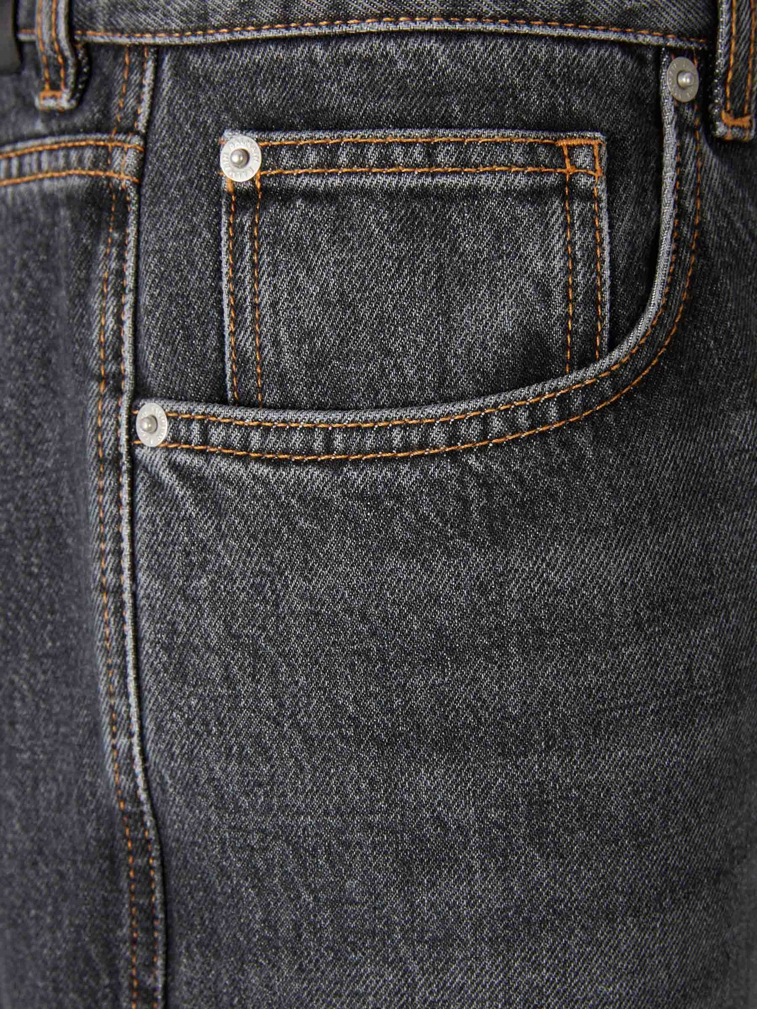 Outlet online Balmain Hombre Jeans Rectos Algodón color Gris Antracita sku 522-002869 01 - Foto 3