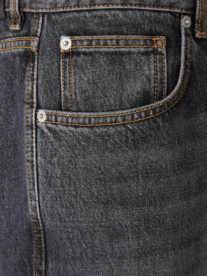 Outlet online Balmain Hombre Jeans Rectos Algodón color Gris Antracita sku 522-002869 01 - Foto 3