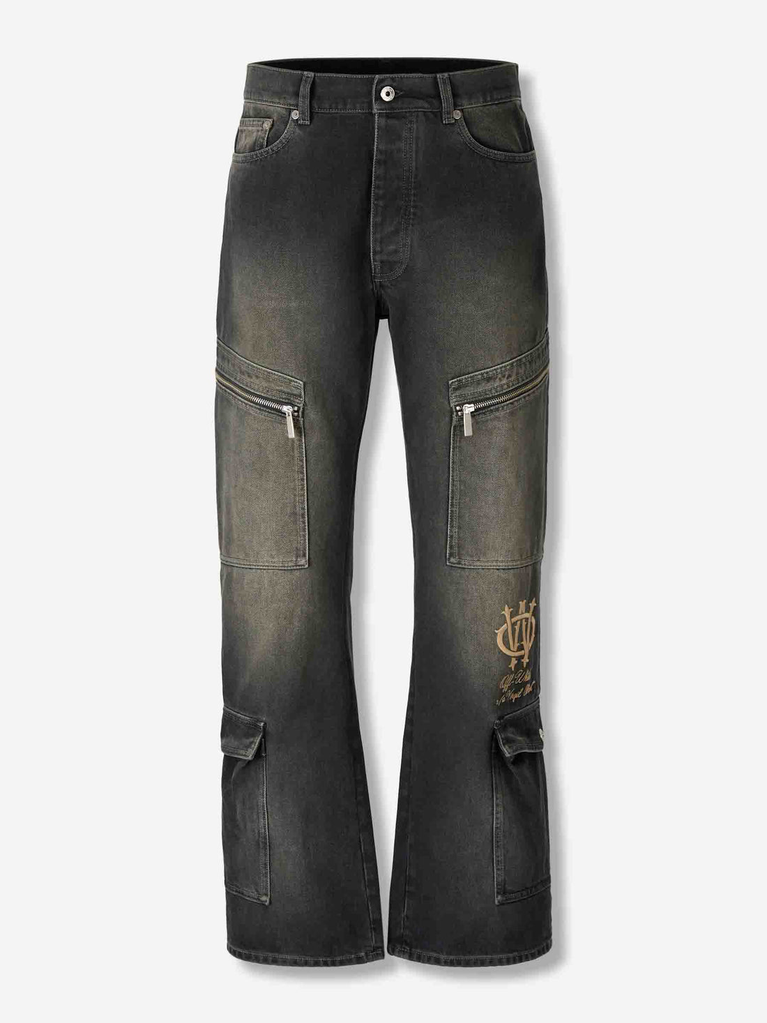 Outlet online Off-White Hombre Jeans Acampanados Logo color Gris Antracita sku 522-002880 01 - Foto 1