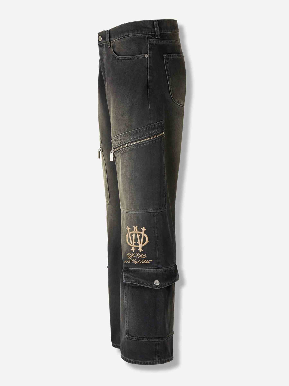 Outlet online Off-White Hombre Jeans Acampanados Logo color Gris Antracita sku 522-002880 01 - Foto 2