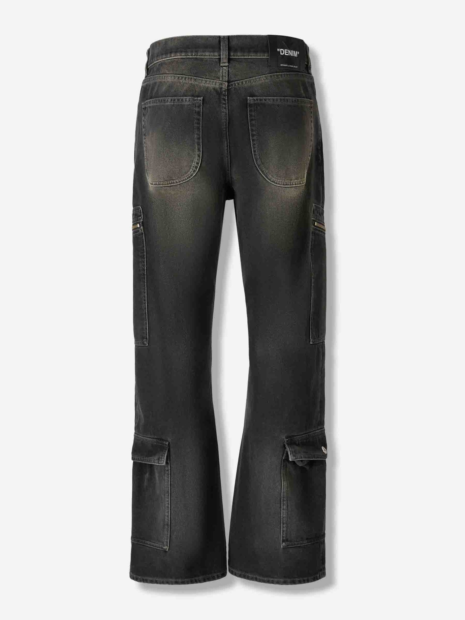 Outlet online Off-White Hombre Jeans Acampanados Logo color Gris Antracita sku 522-002880 01 - Foto 3