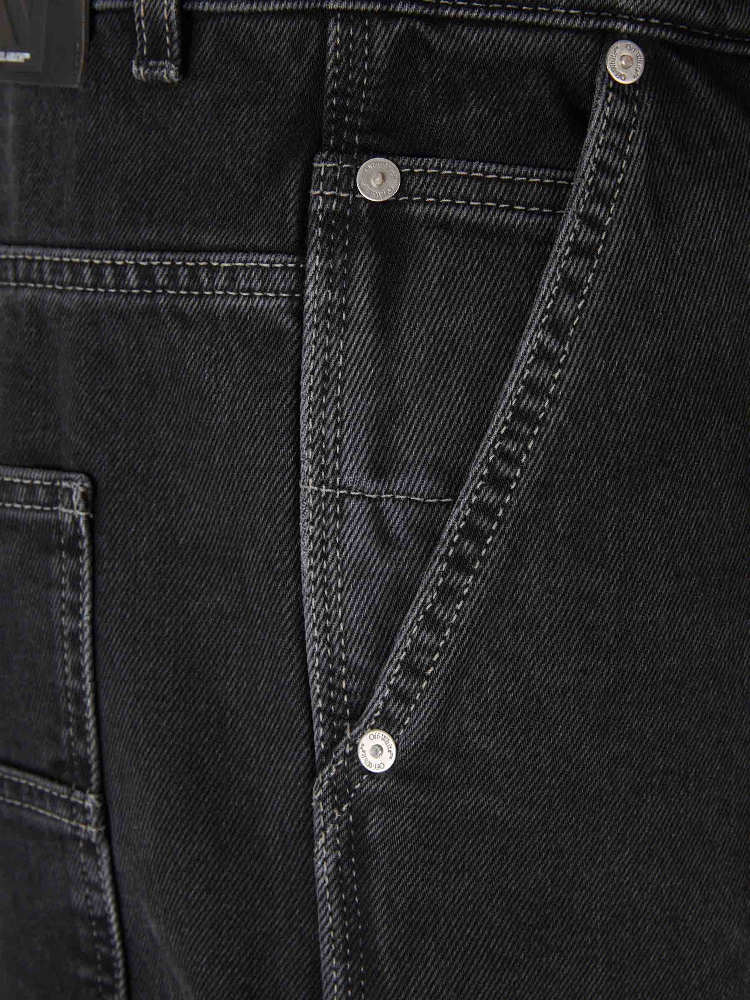 Outlet online Off-White Hombre Jeans Flared Cargo color Negro sku 522-002882 01 - Foto 4