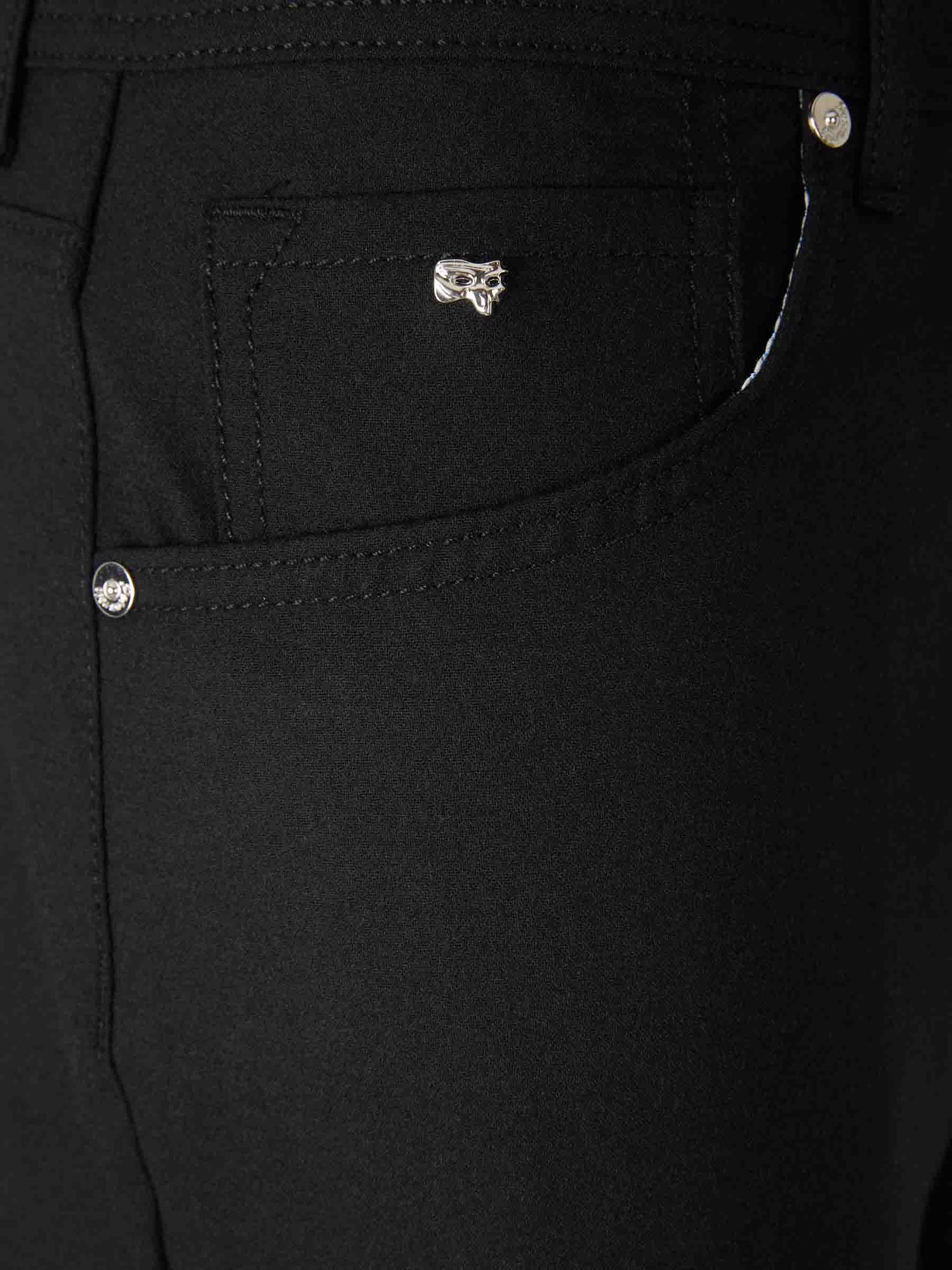 Outlet online Marco Pescarolo Hombre Pantalones Vestir Rectos color Negro sku 522-002887 03 - Foto 3
