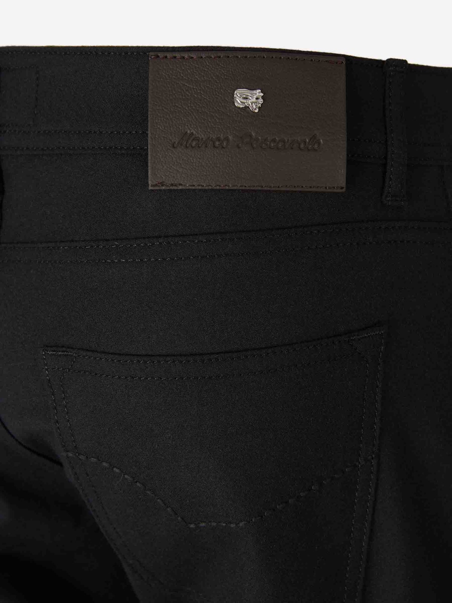 Outlet online Marco Pescarolo Hombre Pantalones Vestir Rectos color Negro sku 522-002887 03 - Foto 4