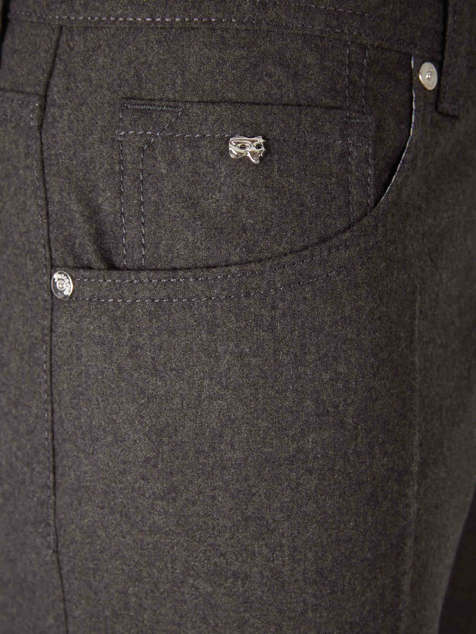 Outlet online Marco Pescarolo Hombre Pantalones Vestir Rectos color Marrón Oscuro sku 522-002887 04 - Foto 3