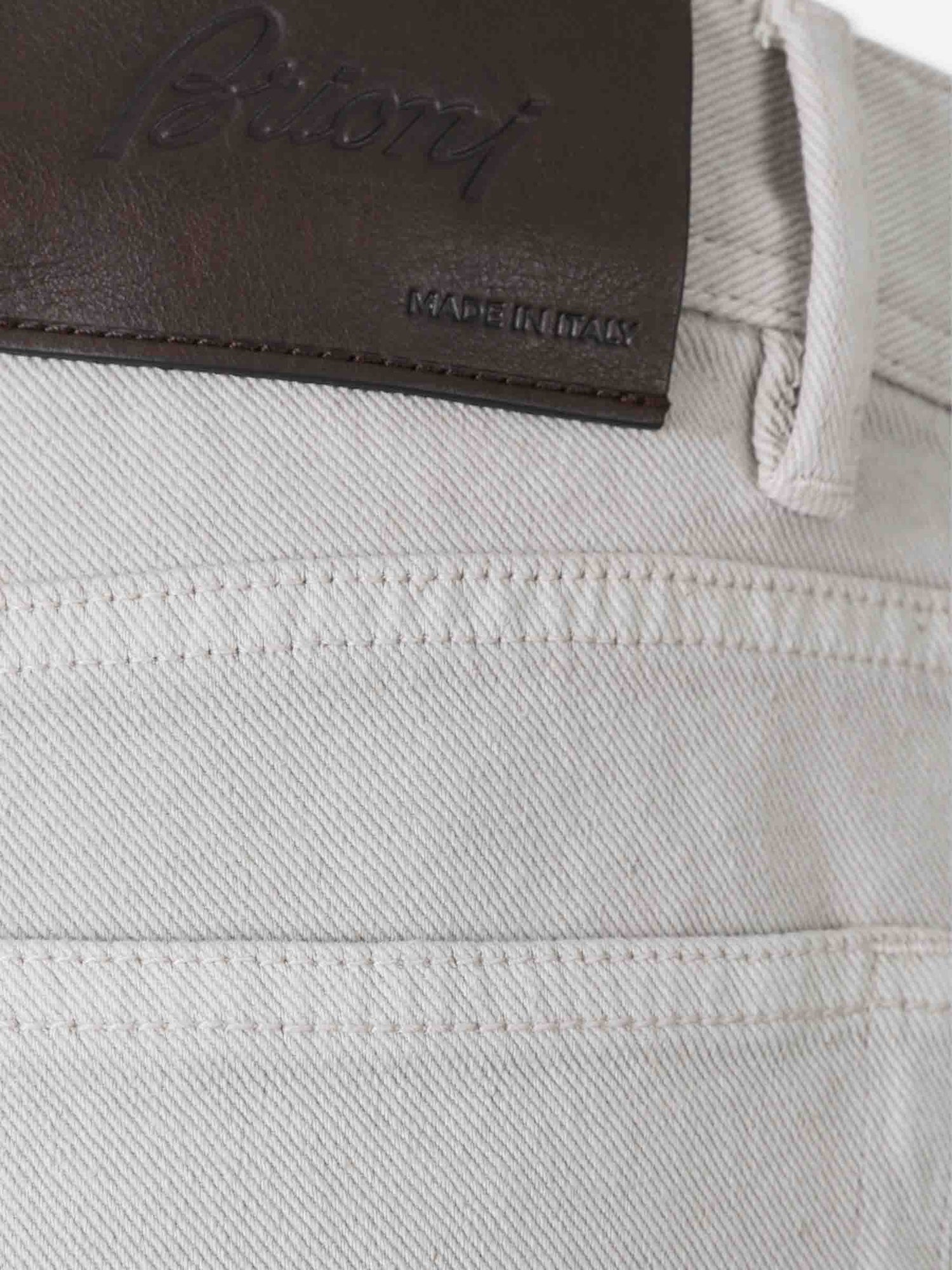 Outlet online Brioni Hombre Jeans Rectos Chamonix color Beige sku 522-002888 01 - Foto 3