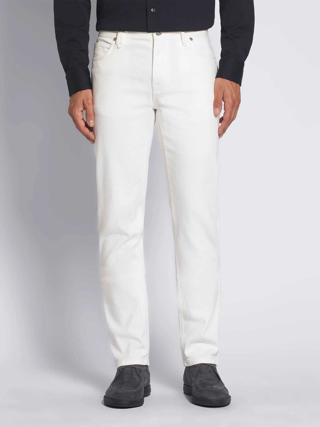 Outlet online Brioni Hombre Jeans Rectos Chamonix color Blanco sku 522-002888 02 - Foto 2