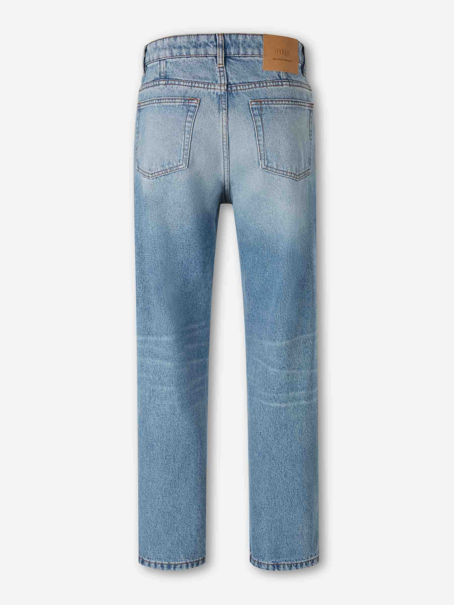 Outlet online Ami Paris Hombre Jeans Rectos Anchos color Azul Denim sku 522-002891 01 - Foto 2