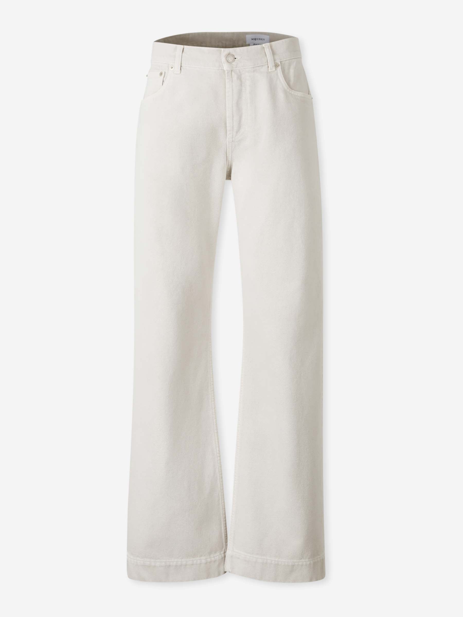 Outlet online McQueen Hombre Jeans rectos Anchos color Crema sku 522-002901 01 - Foto 1