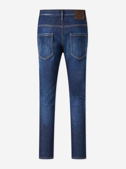 Outlet online Dsquared2 Hombre Jeans Skater color Azul Denim Oscuro sku 522-002911 01 - Foto 2
