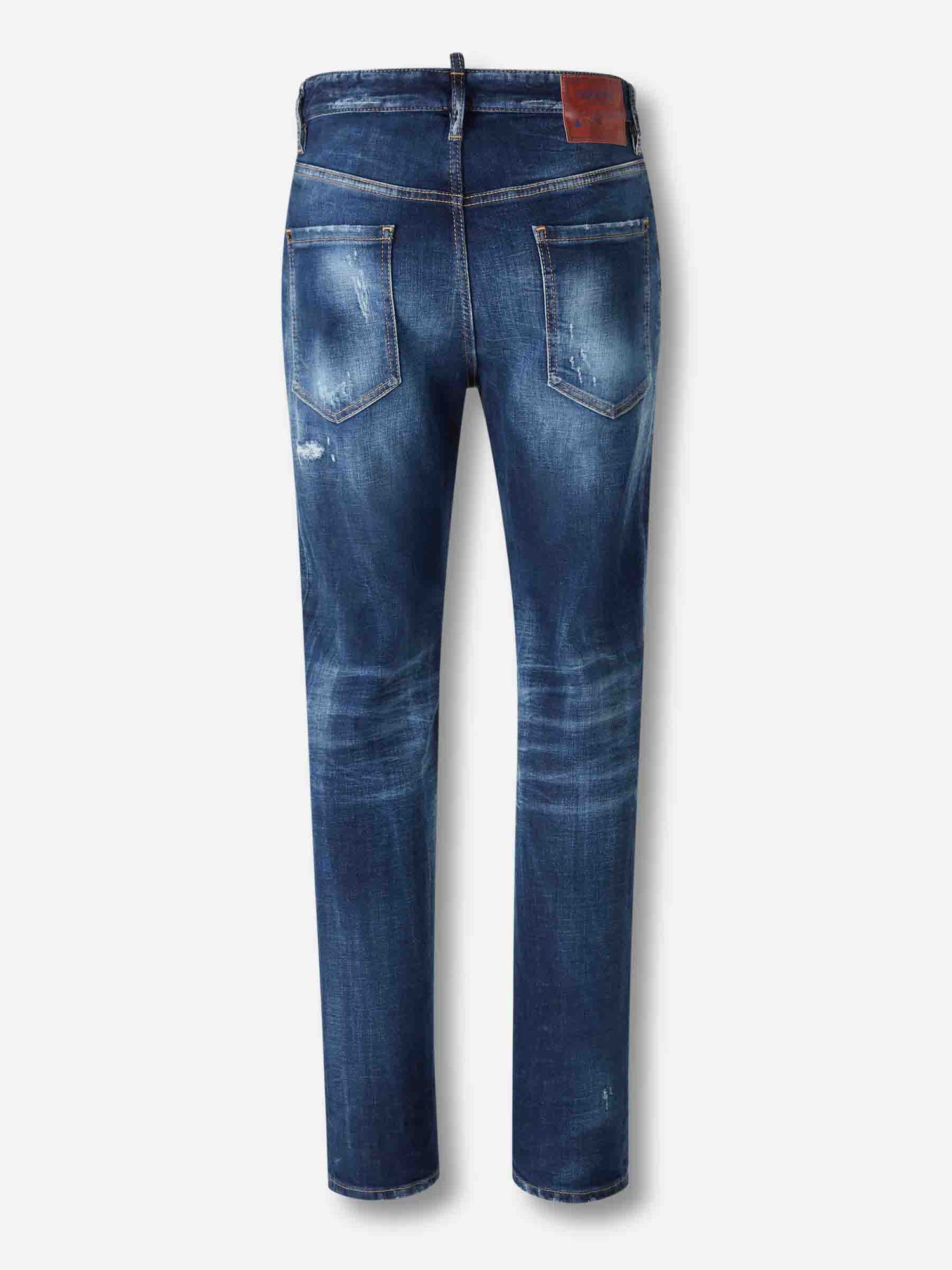 Outlet online Dsquared2 Hombre Jeans Doble Cintura color Azul Denim Oscuro sku 522-002918 01 - Foto 2