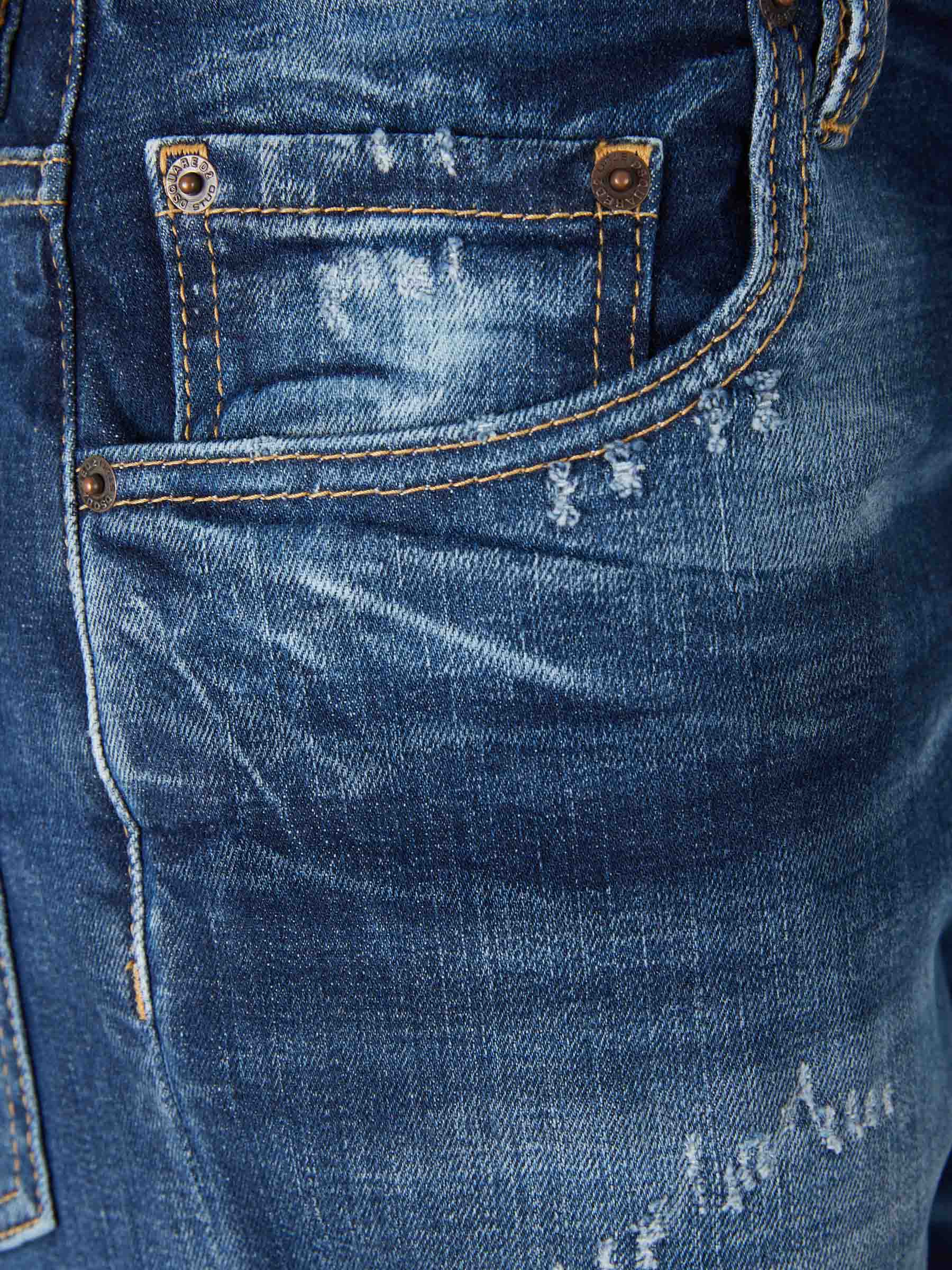 Outlet online Dsquared2 Hombre Jeans Doble Cintura color Azul Denim Oscuro sku 522-002918 01 - Foto 3