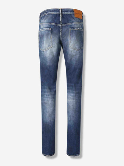 Outlet online Dsquared2 Hombre Jeans Slim Fit color Azul Denim sku 522-002924 01 - Foto 2