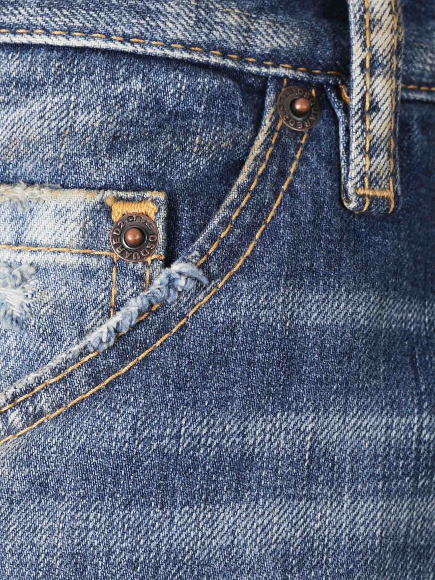 Outlet online Dsquared2 Hombre Jeans Slim Fit color Azul Denim sku 522-002924 01 - Foto 4