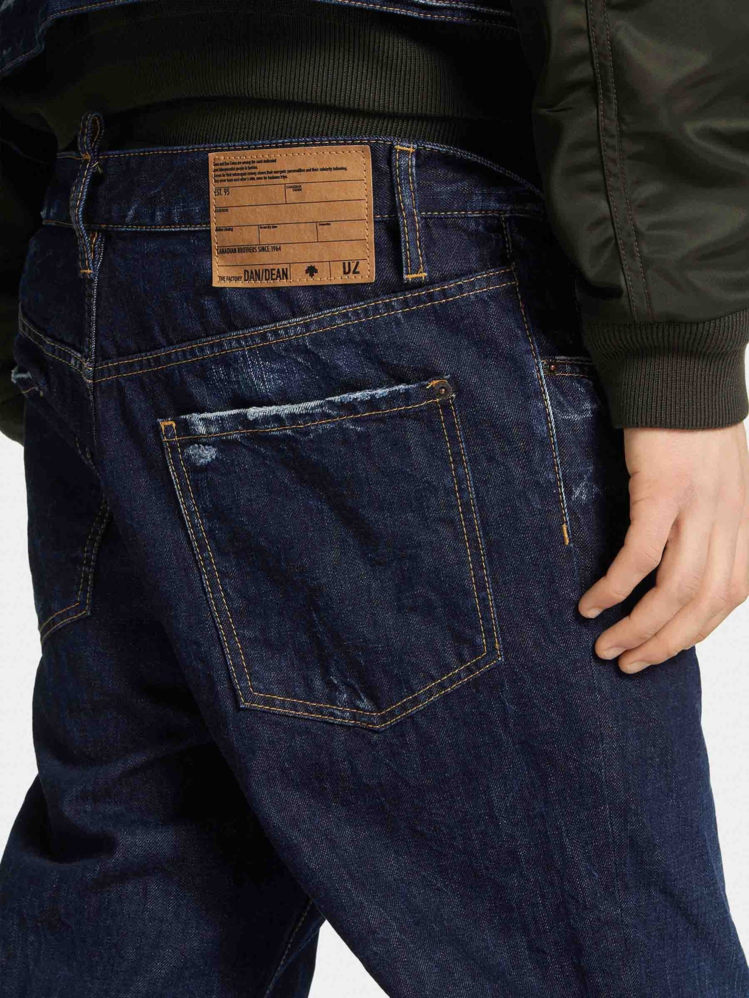 Outlet online Dsquared2 Hombre Jeans Anchos Doble color Azul Denim Oscuro sku 522-002925 01 - Foto 3