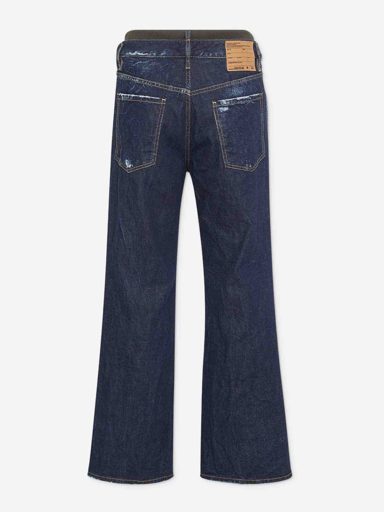 Outlet online Dsquared2 Hombre Jeans Anchos Doble color Azul Denim Oscuro sku 522-002925 01 - Foto 4