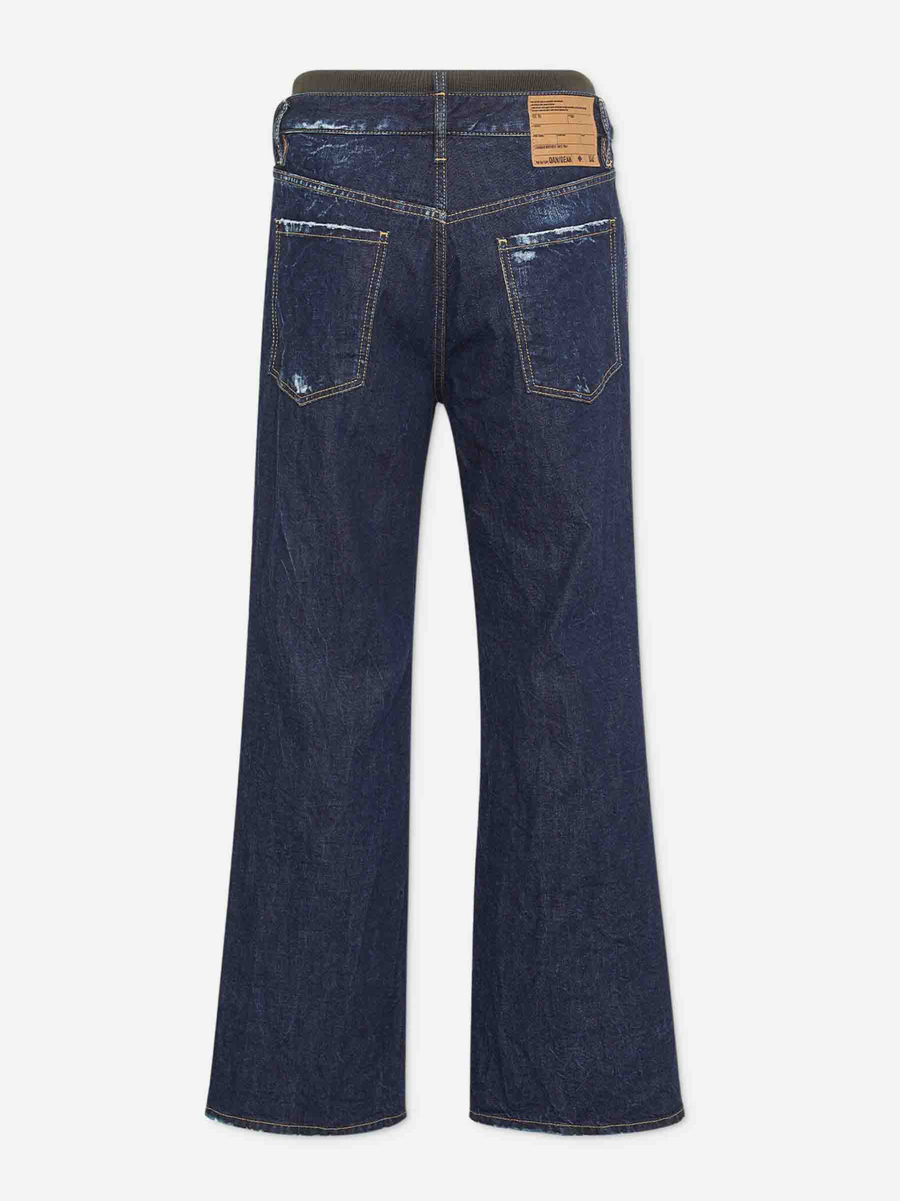 Outlet online Dsquared2 Hombre Jeans Anchos Doble color Azul Denim Oscuro sku 522-002925 01 - Foto 4