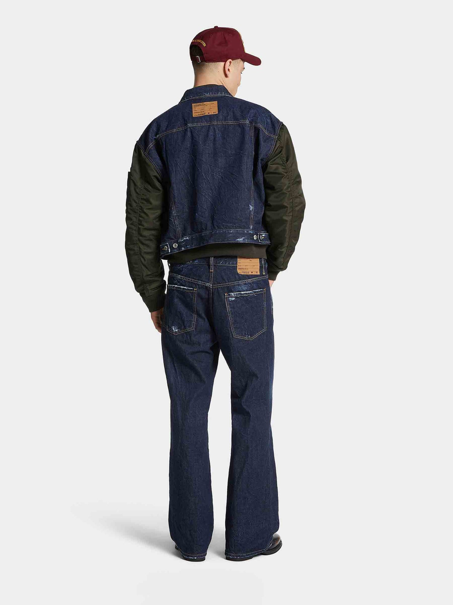 Outlet online Dsquared2 Hombre Jeans Anchos Doble color Azul Denim Oscuro sku 522-002925 01 - Foto 5