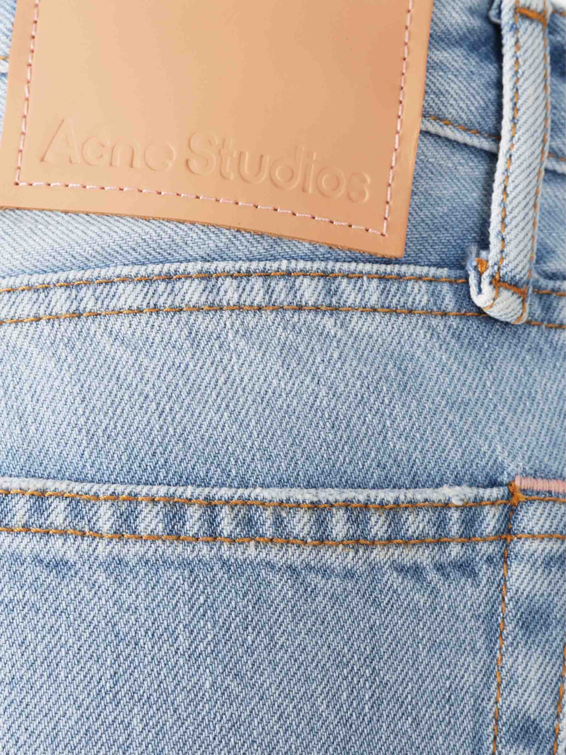 Outlet online Acne Studios Hombre Jeans Rectos 1996 color Azul Denim Claro sku 522-002931 01 - Foto 3