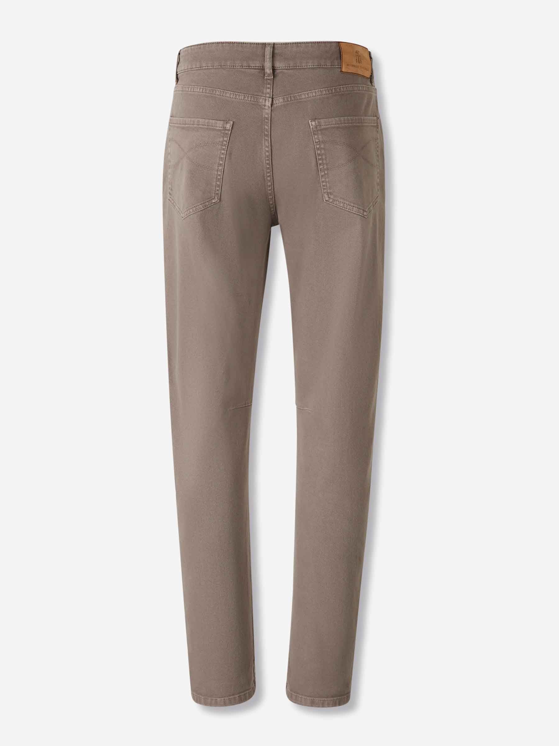 Outlet online Brunello Cucinelli Hombre Jeans Rectos Algodón color Camel sku 522-002943 01 - Foto 2