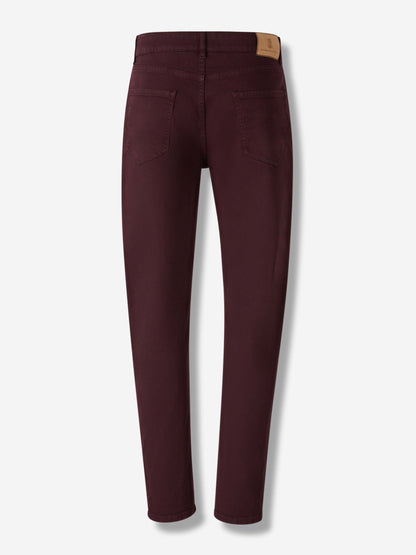 Outlet online Brunello Cucinelli Hombre Jeans Rectos Algodón color Burdeos sku 522-002943 02 - Foto 2