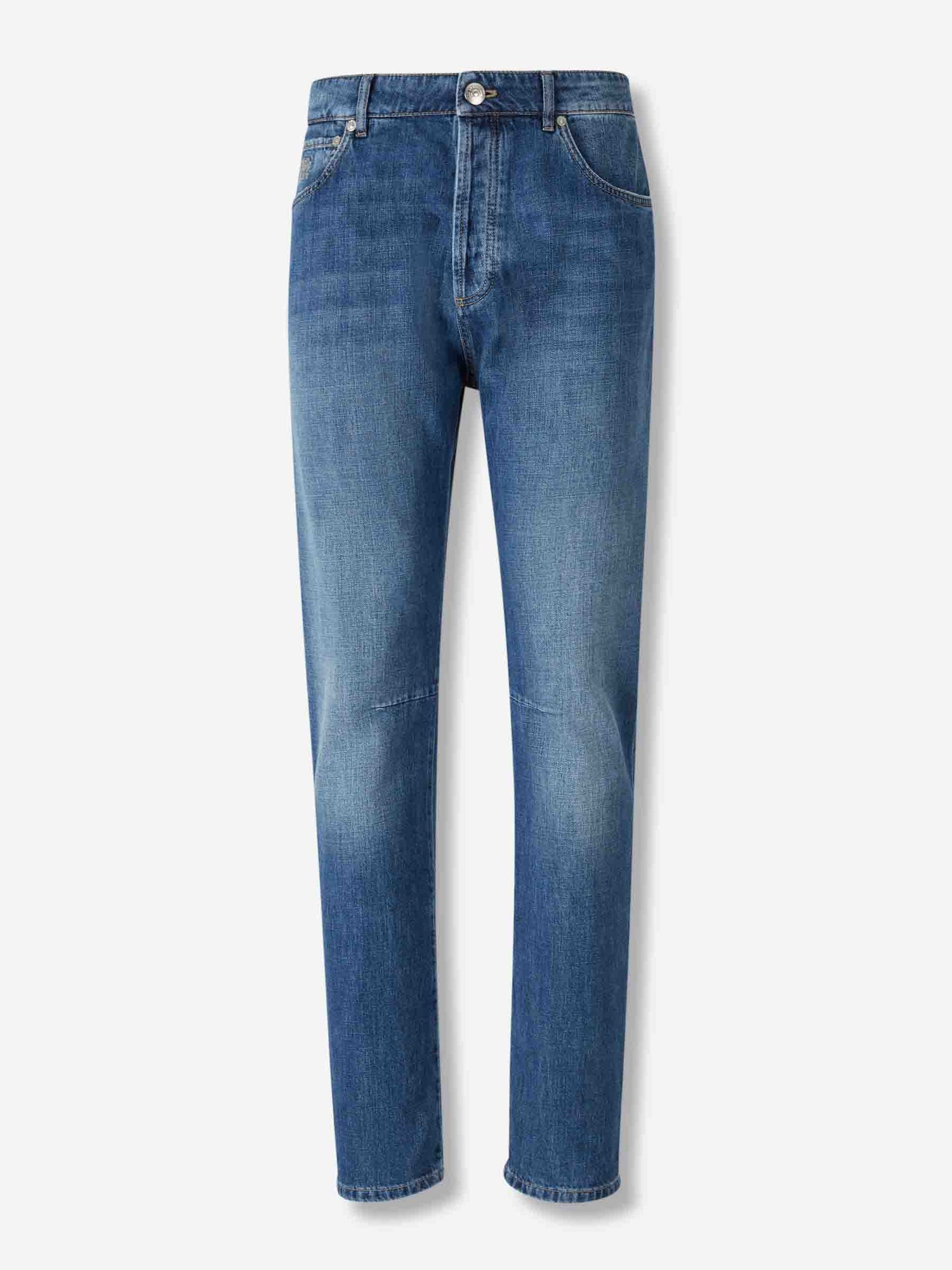 Outlet online Brunello Cucinelli Hombre Jeans Rectos Leisure color Azul Denim sku 522-002944 01 - Foto 1