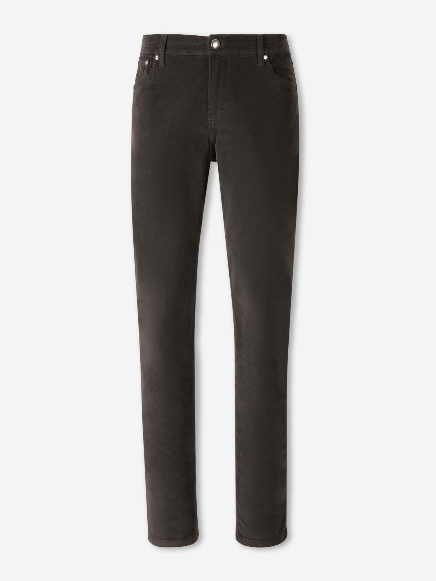 Outlet online Richard J. Brown Hombre Pantalones Slim Terciopelo color Marrón Oscuro sku 522-002948 01 - Foto 1