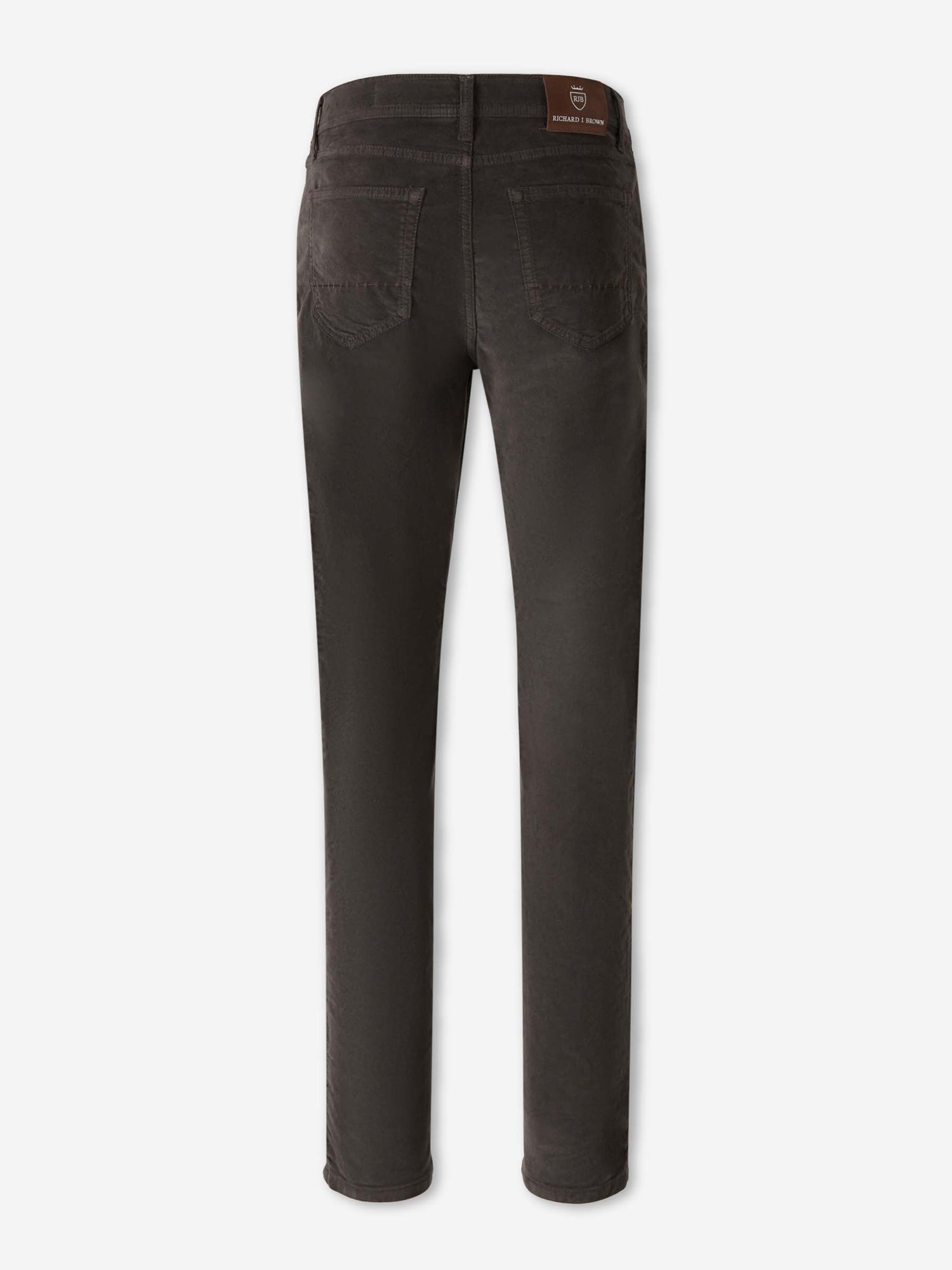 Outlet online Richard J. Brown Hombre Pantalones Slim Terciopelo color Marrón Oscuro sku 522-002948 01 - Foto 2