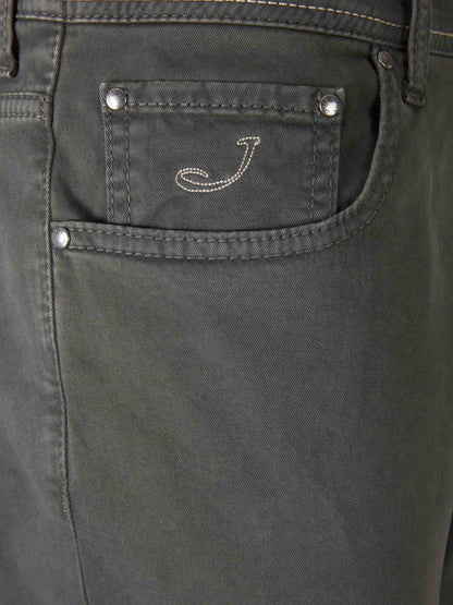 Outlet online Jacob Cohën Hombre Pantalones Rectos Bard color Verde Militar sku 522-002953 03 - Foto 3