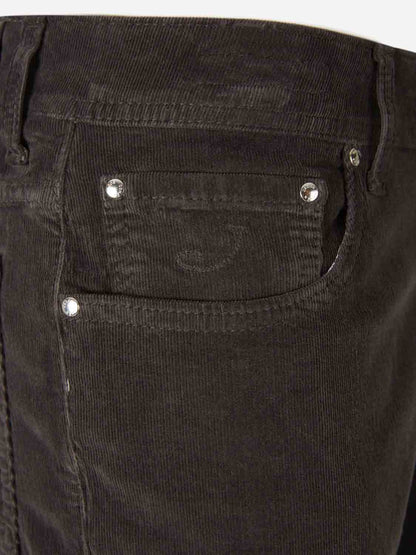 Outlet online Jacob Cohën Hombre Pantalones Pana Bard color Gris Antracita sku 522-002959 03 - Foto 3