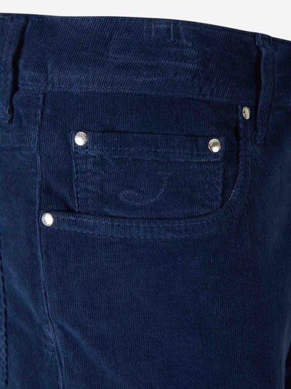 Outlet online Jacob Cohën Hombre Pantalones Pana Rectos color Azul Marino sku 522-002959 04 - Foto 3