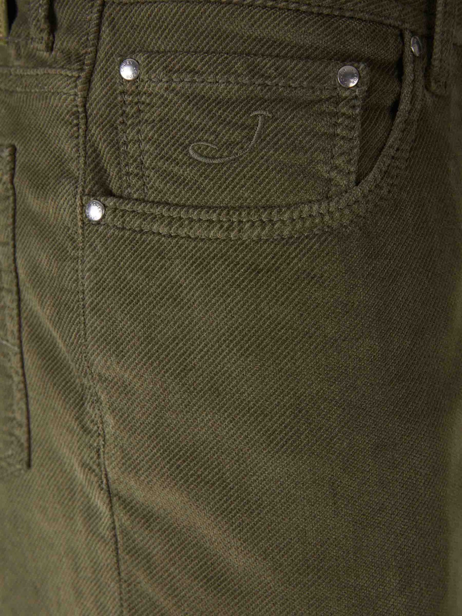 Outlet online Jacob Cohën Hombre Pantalones Slim Fit color Verde Oscuro sku 522-002960 02 - Foto 3