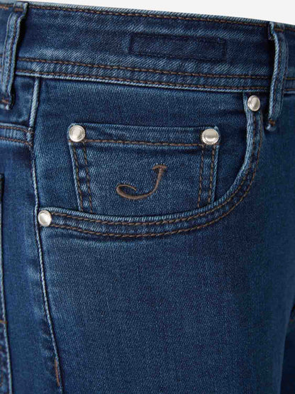 Outlet online Jacob Cohën Hombre Jeans Slim color Azul Denim Oscuro sku 522-002963 01 - Foto 3