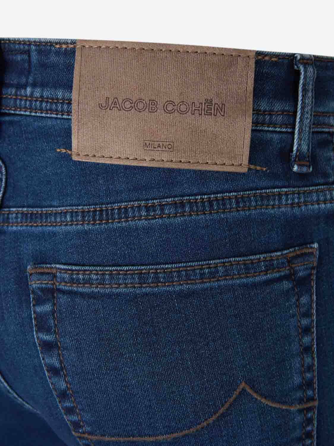 Outlet online Jacob Cohën Hombre Jeans Slim color Azul Denim Oscuro sku 522-002963 01 - Foto 4