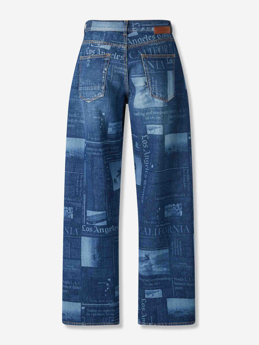 Outlet online Palm Angels Hombre Jeans News Loose color Azul Denim sku 522-002969 01 - Foto 2