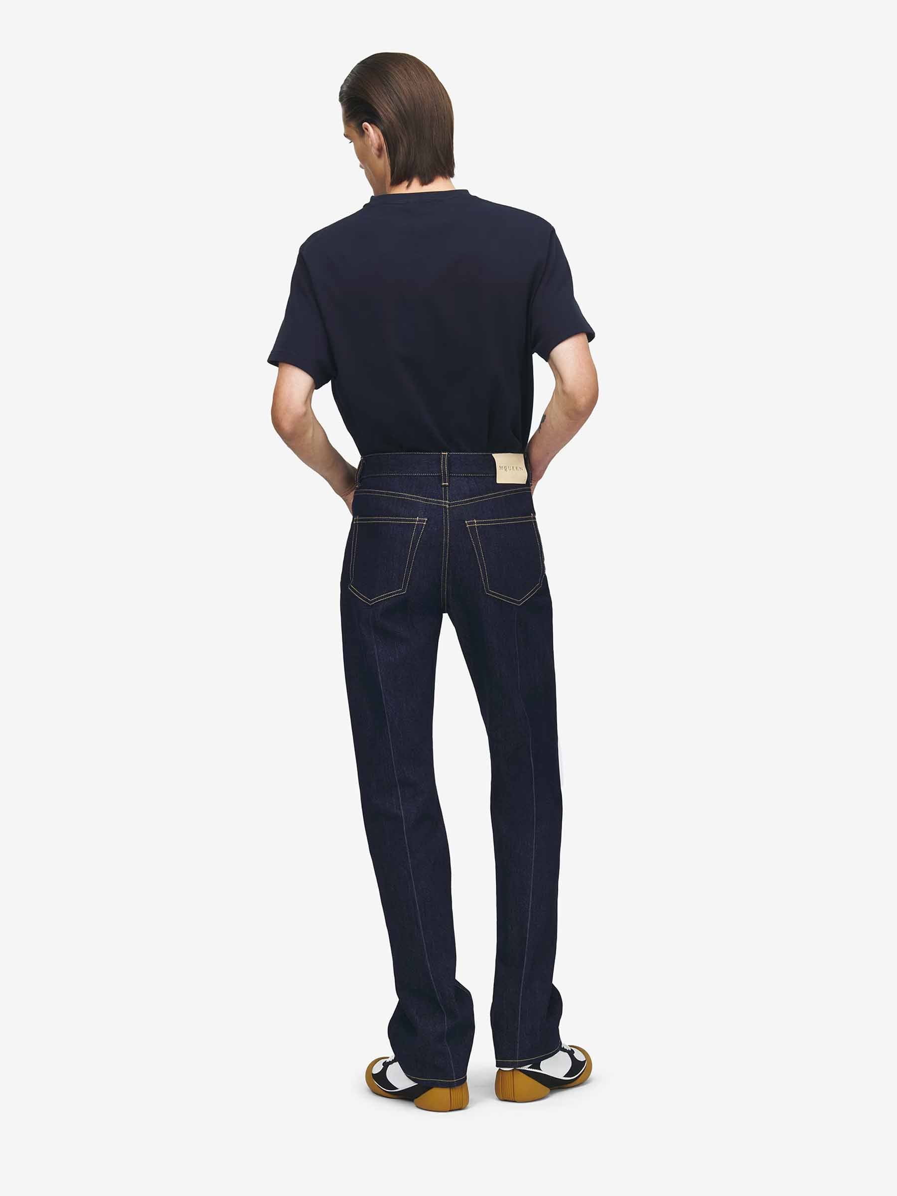 Outlet online McQueen Hombre Jeans Slim Algodón color Azul Denim sku 522-002970 01 - Foto 3
