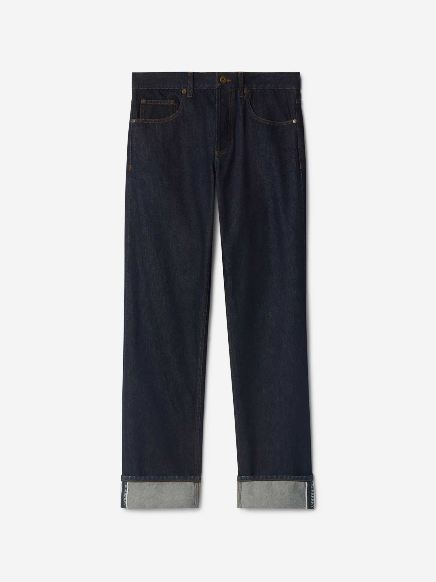 Outlet online Burberry Hombre Jeans Rectos Estándar color Azul Denim Oscuro sku 522-002976 01 - Foto 1