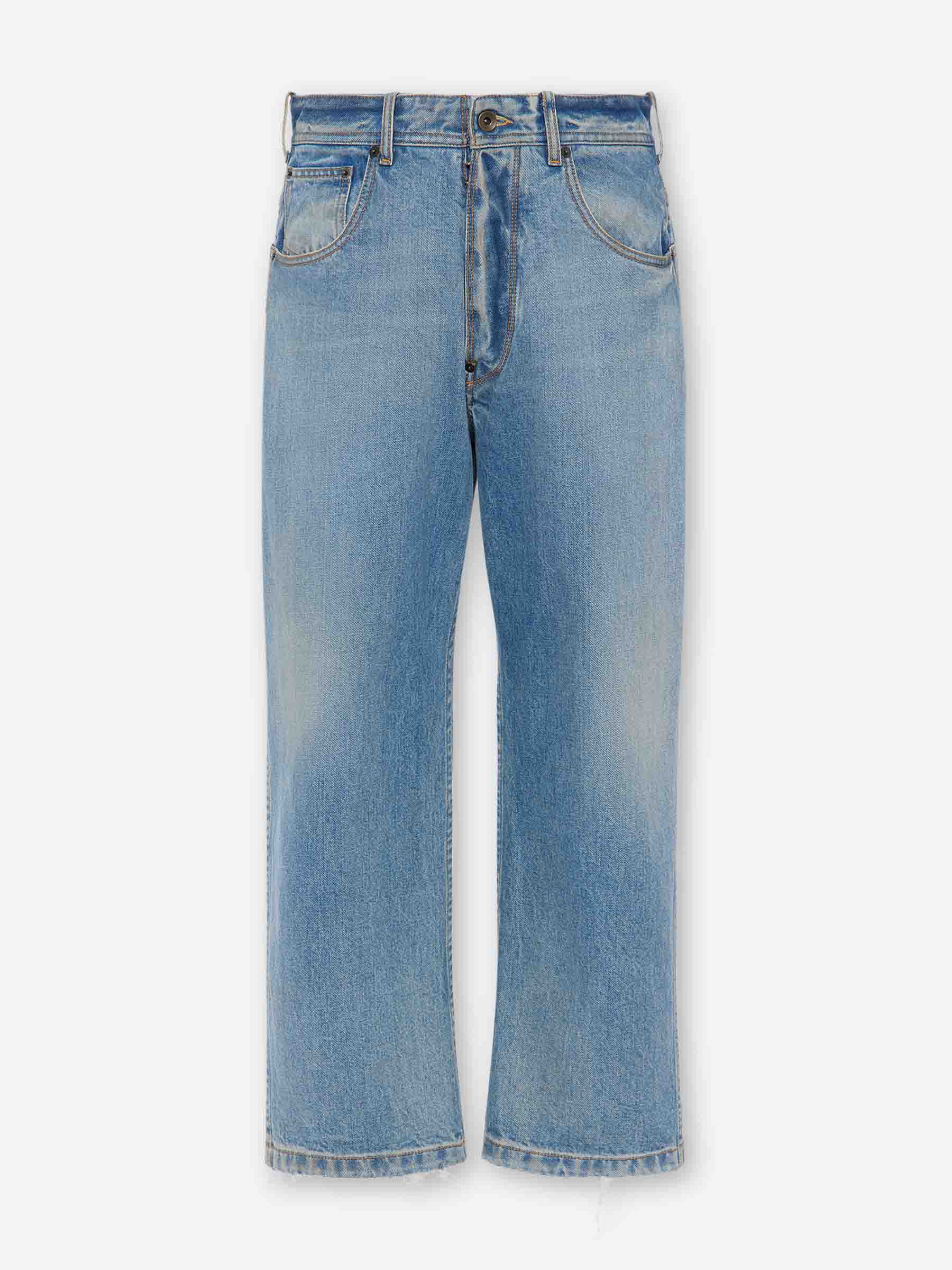 Outlet online Maison Margiela Hombre Jeans Rectos Cropped color Azul Denim sku 522-002980 01 - Foto 1