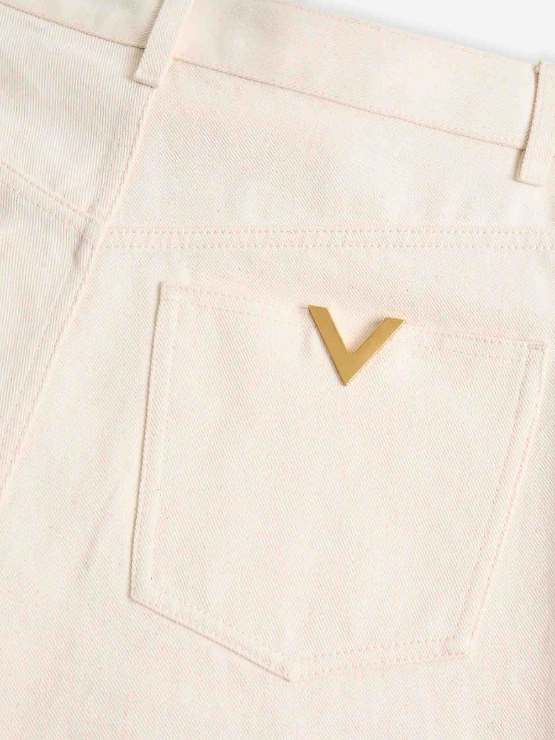 Valentino Hombre Barcelona Jeans Rectos Anchos color Marfil sku 522-002983 01 - Foto 4
