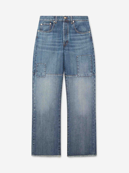 Wales Bonner Hombre Barcelona Jeans Rectos Algodón color Azul Denim Oscuro sku 522-002985 01 - Foto 1