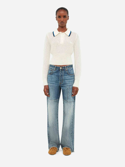 Wales Bonner Hombre Barcelona Jeans Rectos Algodón color Azul Denim Oscuro sku 522-002985 01 - Foto 2