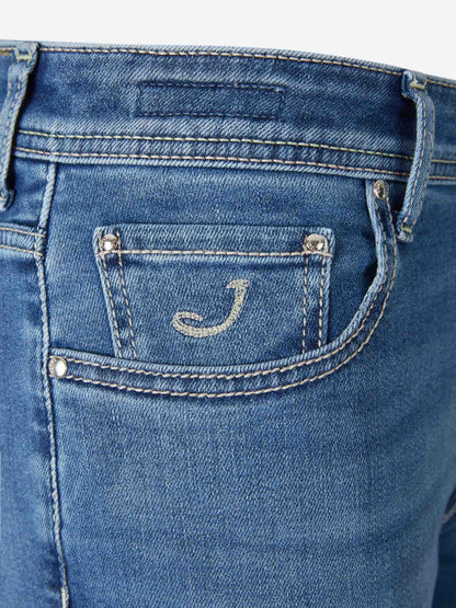 Outlet online Jacob Cohën Hombre Jeans Slim color Azul Denim sku 522-003000 01 - Foto 3