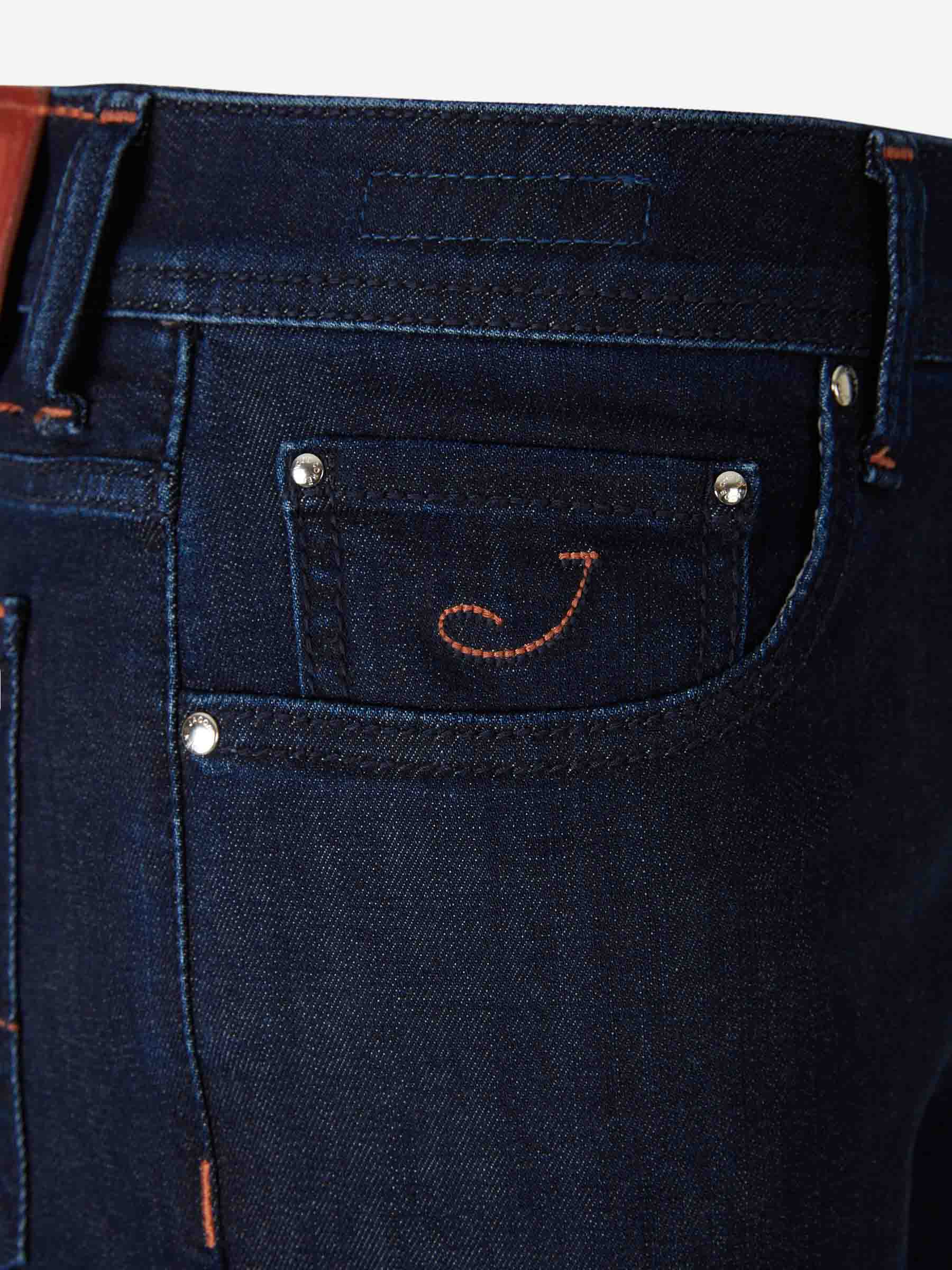 Outlet online Jacob Cohën Hombre Jeans Slim Fit color Azul Denim Oscuro sku 522-003003 01 - Foto 3