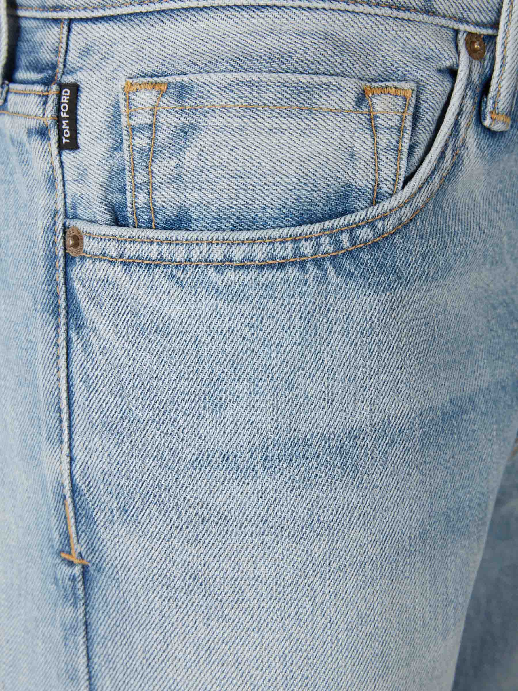 Outlet online Tom Ford Hombre Jeans Slim color Azul Denim Claro sku 522-003007 01 - Foto 3