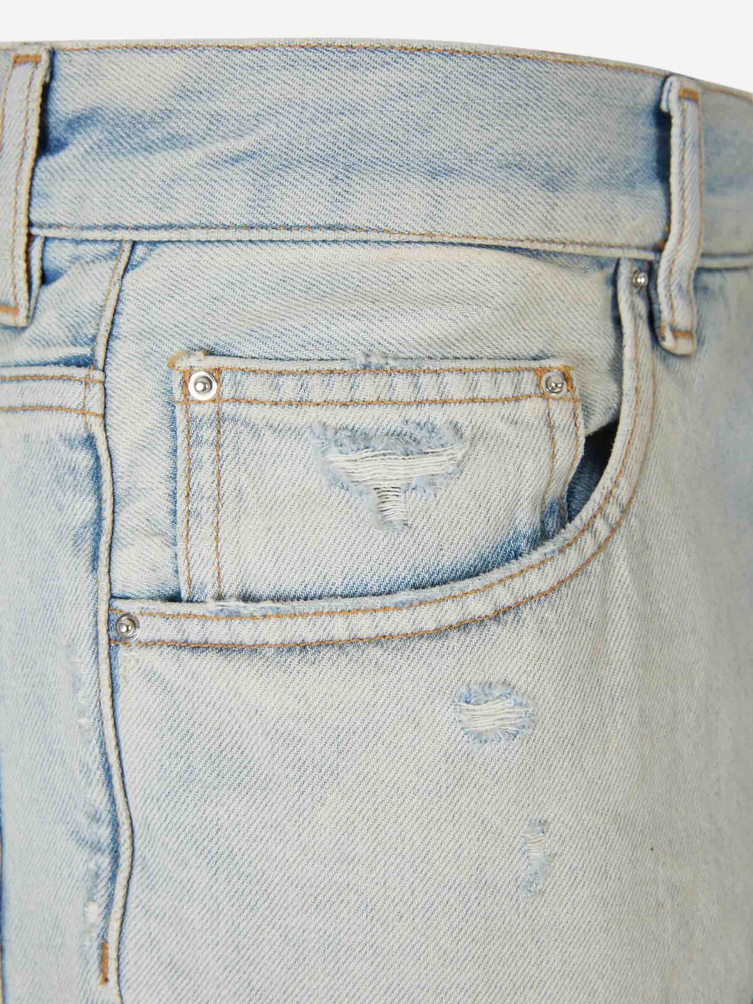 Outlet online Amiri Hombre Jeans Straight Flare color Azul Denim Claro sku 522-003025 01 - Foto 3